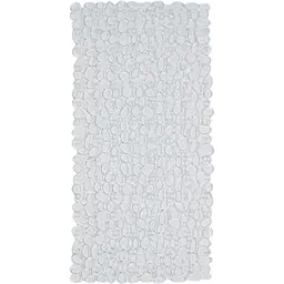 Килимок для ванної Eco Fabric Галька 68х34 см прозоро-білий (6834-001)
