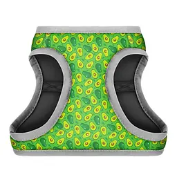 Шлея для собак м'яка Waudog Clothes з QR паспортом малюнок Авокадо XS1 В 24-27 см С 18-20 см - мініатюра 4