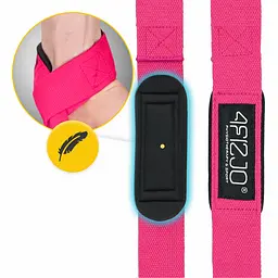 Лямки для станової тяги 4FIZJO Deadlift Straps Pink (P-5905973402293) - мініатюра 6
