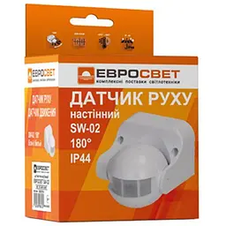 Датчик руху Євросвітло настінний SW-02 180° білий (57256) - мініатюра 7