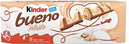 Шоколадний батончик Kinder Bueno White 312 г