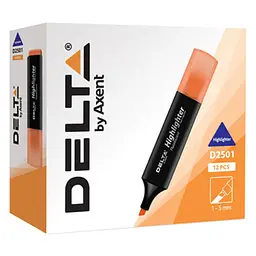 Маркер Delta by Axent Highlighter D2501, 2-4 мм, chisel tip, green (D2501-04) - мініатюра 2
