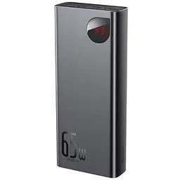 Портативний ЗП Baseus Adaman Metal Digital Display QC 65W 20000 mAh (PPIMDA-D) Black - мініатюра 2
