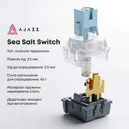 Клавіатура Ajazz AK820 Sea Salt Switch RGB USB-C UA Black (AK820-SS-BGY) - мініатюра 10
