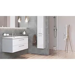 Тумба для ванної кімнати Cersanit Lara CET В392 з раковиною Mille 100 см Білий S801-364 30412 - мініатюра 7