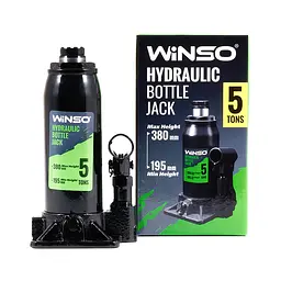 Домкрат гідравлічний пляшковий Winso 5 т 195-380 мм (170500) - мініатюра 2