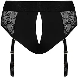Мереживні труси для страпону з підв'язками для панчох Strap-On-Me DIVA HARNESS - M - мініатюра 4
