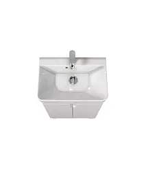 Тумба Мойдодир Simple White 55-U з умивальником River 55 Білий універсальна Білий - мініатюра 7