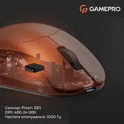 Комп'ютерна мишка GamePro Genesis Avenger Wireless/Bluetooth/USB Orange (GM096O) - мініатюра 5