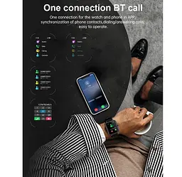 Смарт-годинник Smart Watch iMiki ST-2 IP68 AMOLED Blue - мініатюра 3