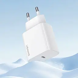 Мережевий зарядний пристрій Usams T65 USB-C 20W White (CC226TC01) [111162] - мініатюра 10