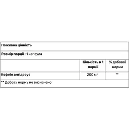 Кофеїн Haya Labs Caffeine 200 мг 100 капсул - мініатюра 2
