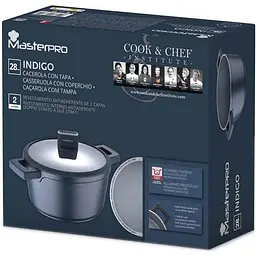Каструля MasterPro Indigo з кришкою 28 см 3 л (BGMP-7980) - мініатюра 6
