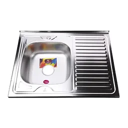 Мийка кухонна Mira MR 8060 L E Left прямокутна 800х600х180 мм Satin 30412