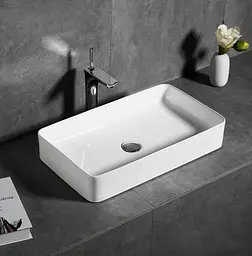 Умивальник Rea Denis 35x61,5 white (REA-U4800) - мініатюра 4