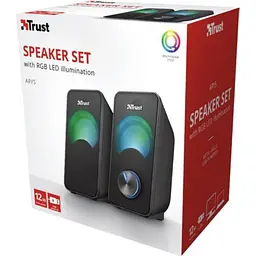 Акустична система (Колонки) Trust 2.0 Arys RGB USB Black 23120 - мініатюра 4