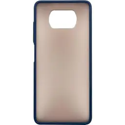 Чохол до мобільного телефона Dengos Matt POCO X3, blue (DG-TPU-MATT-69)