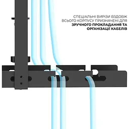 Органайзер для зберігання кабелів OfficePro CT230B Black [135512] - мініатюра 4