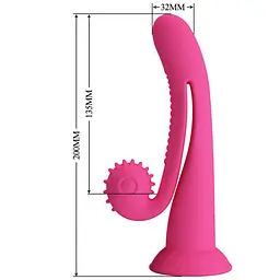 Вібратор Pretty Love Love Romance Selma Snail, 20 см (рожевий) - мініатюра 8