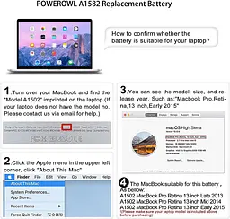 Акумулятор A1493 6300 мА·год для MacBook Pro 13" A1502 (2013–2015) з інструментами - мініатюра 7