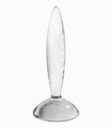 Анальна пробка Satisfyer Sparkling Crystal 19 см (прозора) - мініатюра 2