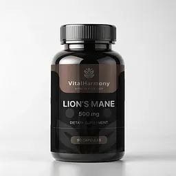 Екстракт гриба їжовик гребінчастий VitalHarmony Lion’s Mane 500 mg, 90 капсул