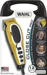 Moser Машинка для стрижки Wahl Close Cut Pro Clipper, від мережі, вібраційний мотор, насадок-6, кейс, сталь, жовтий - мініатюра 8