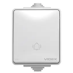 Кнопка дзвінка Videx VIDEX BINERA IP65 Кнопка звонка серая (VF-BNW11DB-G) (VF-BNW11DB-G) - мініатюра 2