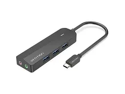 Док-станція для ноутбука Vention Hub USB 3.1 Type-C Black (TGQBB)