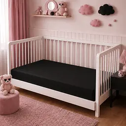 Дитяча постільна білизна MIRSON BABY фланель Black/Pink 110х160см (2200012799734) - мініатюра 8