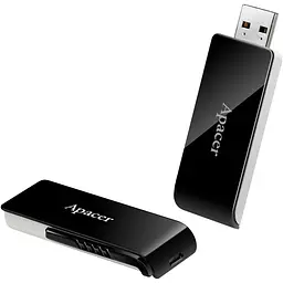USB флеш-накопичувач Apacer USB AH350 128GB USB 3.2 Black (AP128GAH350B-1) [136940] - мініатюра 4