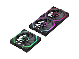Корпусний вентилятор Gamemax FN12A-N2 WL Black 3-Pack - мініатюра 4