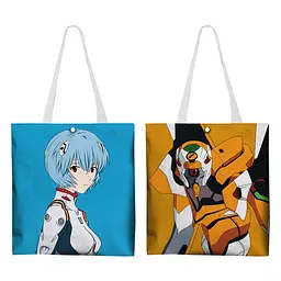 Шоппер еко-сумка Євангеліон Рей Аянамі Evangelion Rei Ayanami 33 х 37 см двосторонній