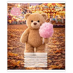 Зошит шкільний 1Вересня Bear stories А5 18 аркушів лінія 25 шт. (768973) - мініатюра 5