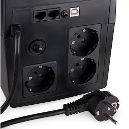 Пристрій безперебійного живлення Vinga LED 1500VA plastic case with USB (VPE-1500PU) - мініатюра 10