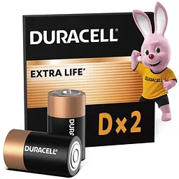 Батарейка Duracell D LR20 лужна 2шт. в упаковці (81545439/5005987/5014435)