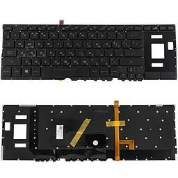 Клавіатура для ноутбука ASUS (GX531 series) rus чорний без кадру підсвічування клавіш (RGB 16 pin)