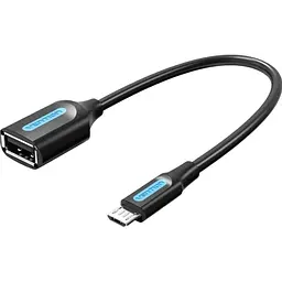 Перехідник Vention Micro-USB — USB-A 0.15 м чорний (CCUBB) [170498]