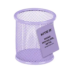 Підставка для ручок Kite кругла, металева 80х80х100 мм бузкова (K22-2110-36) - мініатюра 2