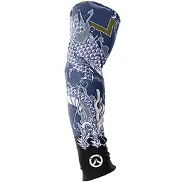 Геймерський рукав Overwatch 2 Hanzo tatoo (Овервотч) безшовний S Синій