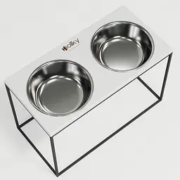 Hollky Base XXL40 — миски на підставці для дуже великих собак (2 × 2,8 л) - мініатюра 5