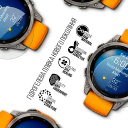 Гідрогелева плівка на годинники Garmin Fenix 8 47 mm ArmorStandart захисна плівка для смарт годинників прозора (ARM85994) - мініатюра 2
