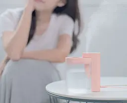 Портативний зволожувач Xiaomi Sothing Geometry 260 ml Pink DSHJ-H-002 - мініатюра 2