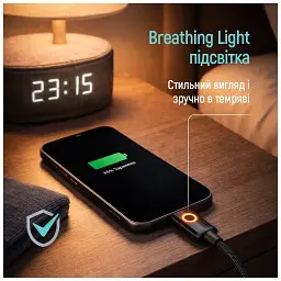 Дата кабель USB-C to USB-C 1.0m 3A PD60W black ColorWay (CW-CBPDCC103-BK) - мініатюра 7