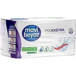 Підгузки для дорослих Mavi Beyaz Pedekstra L (110-150 см) для лежачих хворих 30 шт.