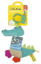 Брязкальце Ks Kids Кроко, м'яке з прорізувачем (KA10812-HC) - мініатюра 3