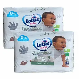 Дитячі підгузники Lotus Baby розмір 3 (5-9 кг), 86 шт