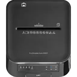 Шредер HP Pro Shredder Auto 200CC Black (2820) [159570] - мініатюра 5