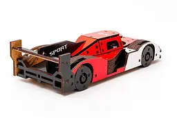 Конструктор Puz-01037 "Racing Car" Порше дерев'яний, 146 дит., розмір моделі 22х9х5 см PuzzleOk - мініатюра 6