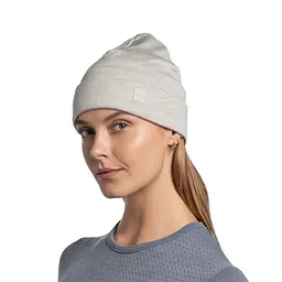 Шапка Buff Merino Heavyweight Beaney Solid Cloud Grey (1033-BU 111170.003.10.00) - мініатюра 3
